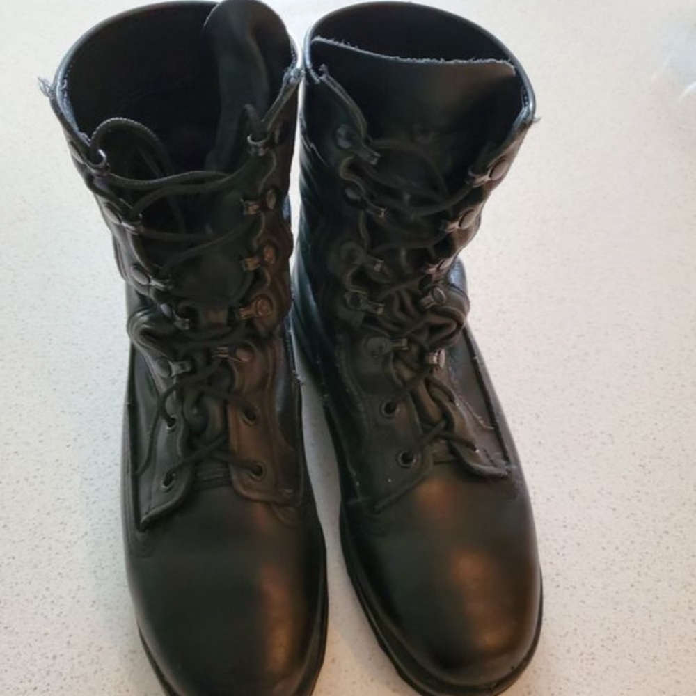 Military issue combat boots